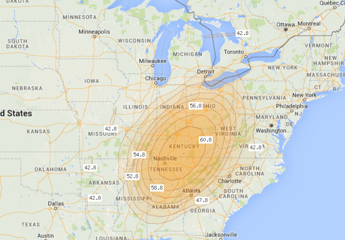 EchoStar 10 at 110.0°W - LyngSat Maps