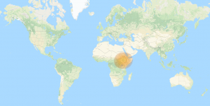 Eutelsat 7C: Ethiopia footprint map