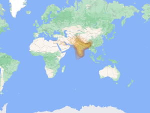 SES 9: South Asia footprint map